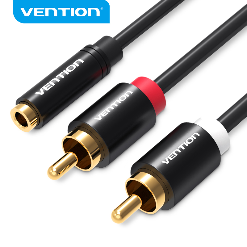 Home Cinema Player - Vention Jack 3.5mm Female to 2RCA