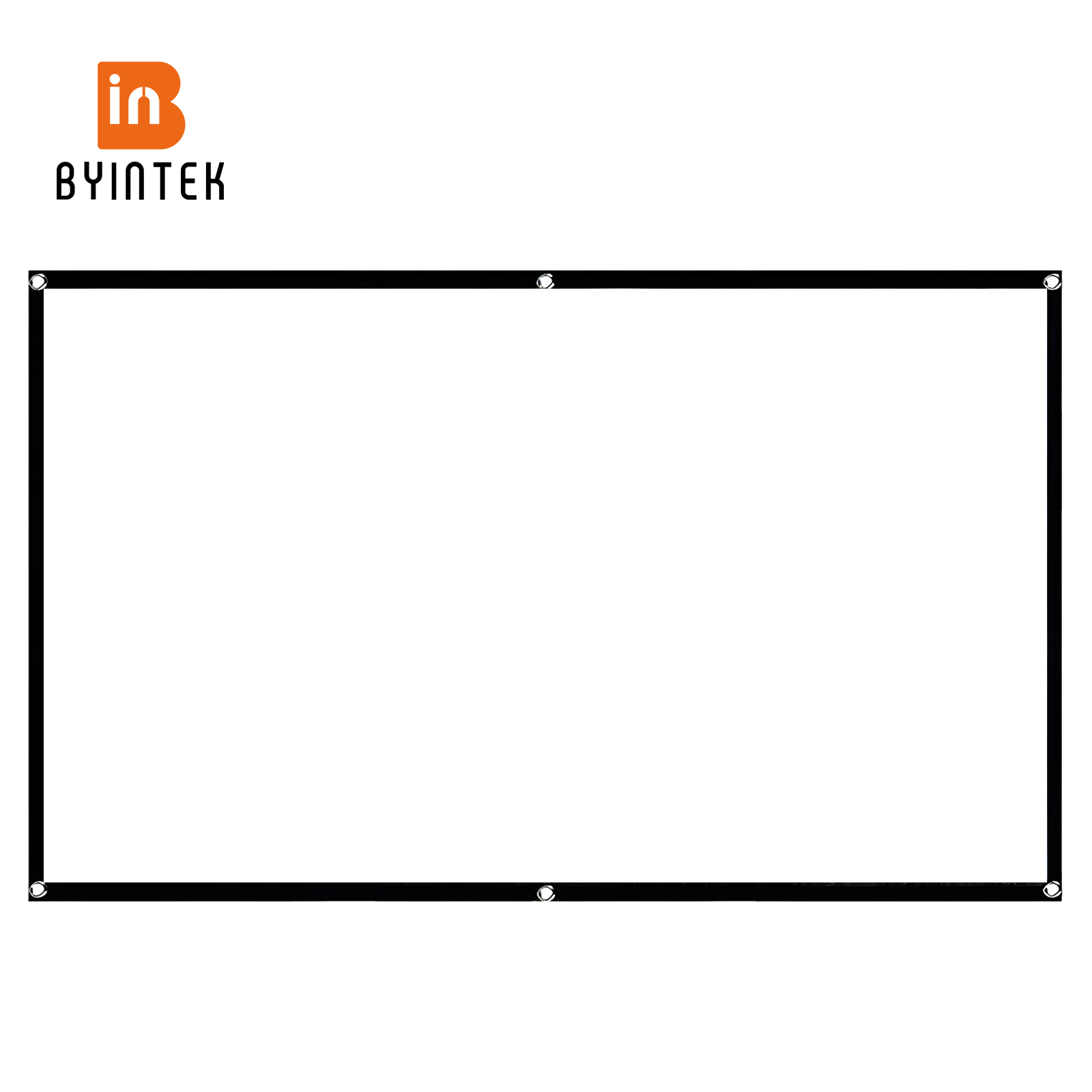 Home Cinema Blanc - BYINTEK Projector Screen 100 inch Anti-Crease