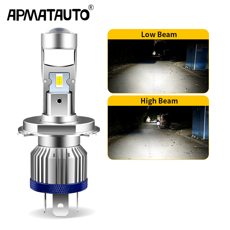 H4 HS1 LED Motorcycle Headligh - Projector Lamp Replacement ulasan dan harga