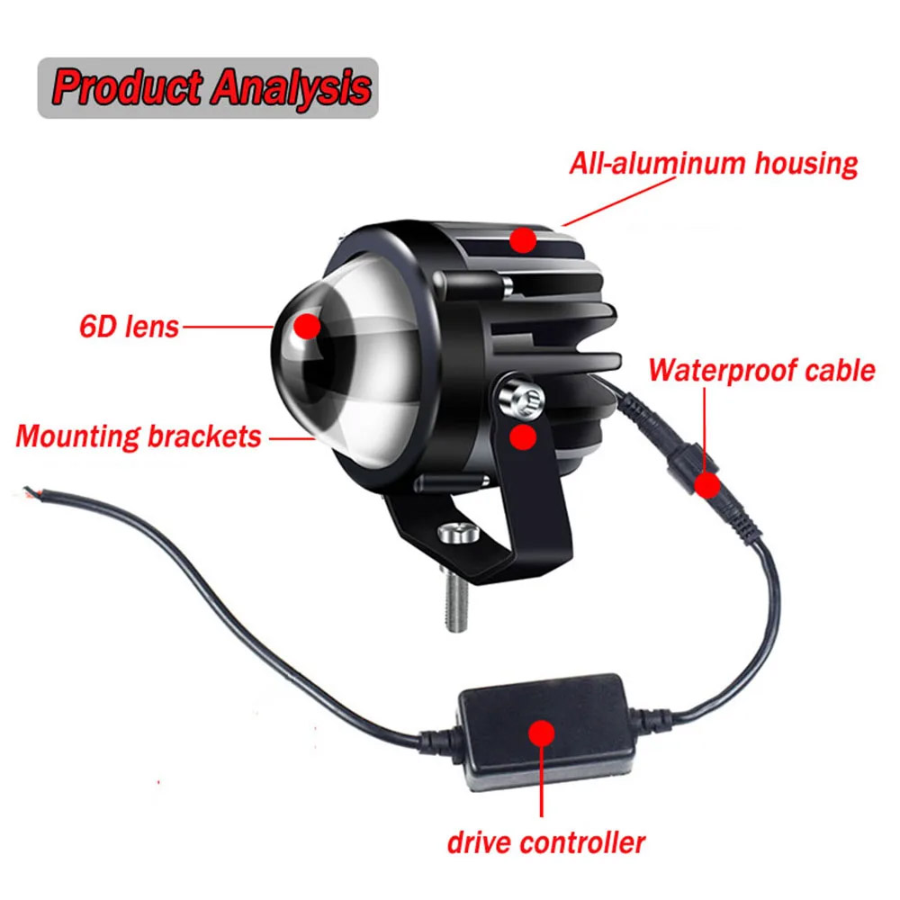 Motorcycle Projector Laser Lig - Projector Lamp Replacement ulasan dan harga
