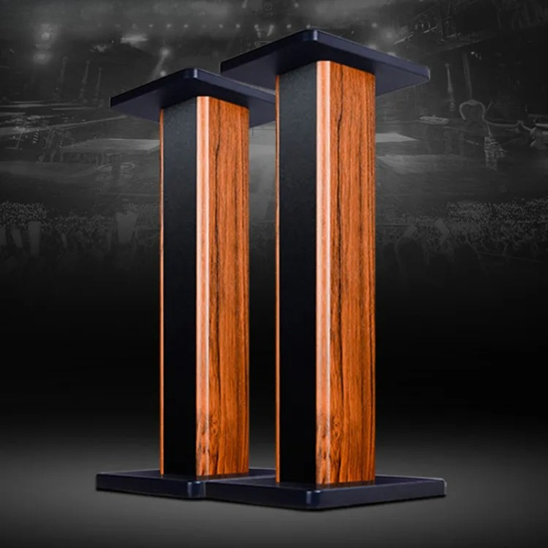 Solid Wood Speaker Stand Floor - Home Theater Speaker ulasan dan harga