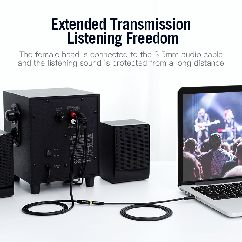Vention Jack 3.5mm Female to 2 - Home Cinema Player ulasan dan harga