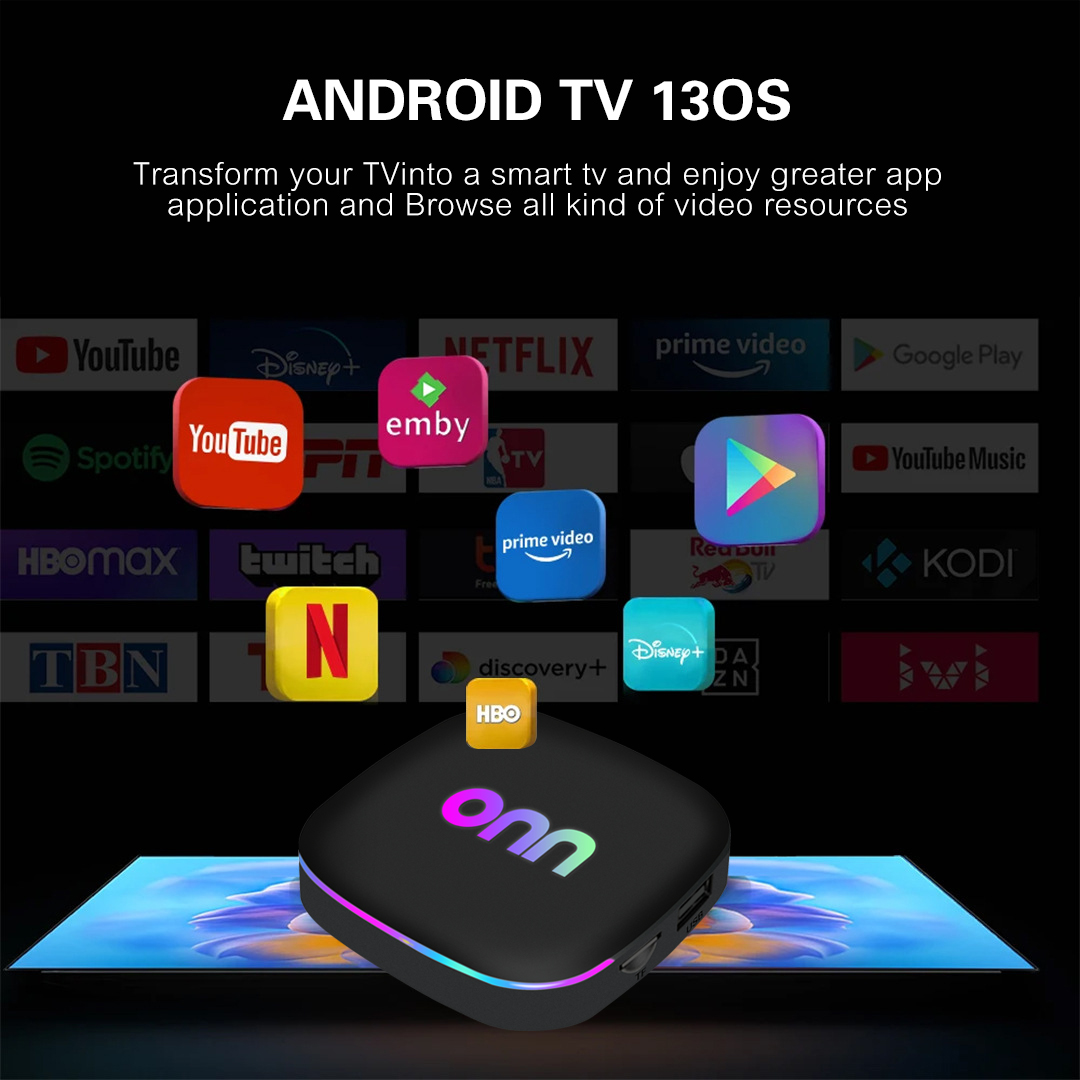 ONN Mini RGB Light Smart TV Bo - Home Cinema Google ulasan dan harga