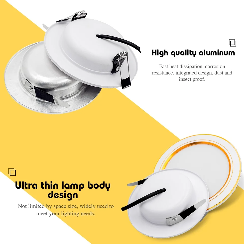 4Pcs LED Downlight AC 110V 220 - Home Cinema Led ulasan dan harga