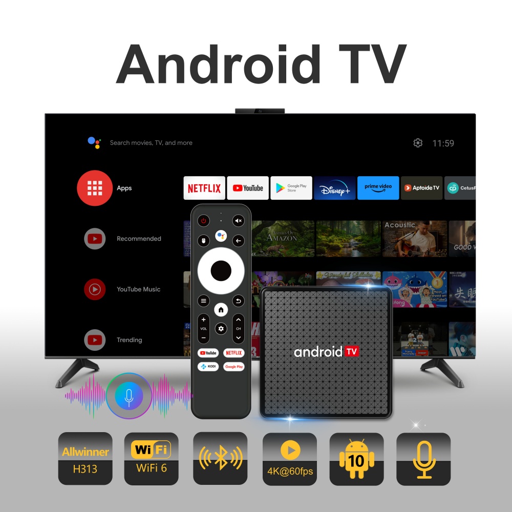 Wudung X5 TV Box AndroidTV All - Home Cinema Media Player ulasan dan harga