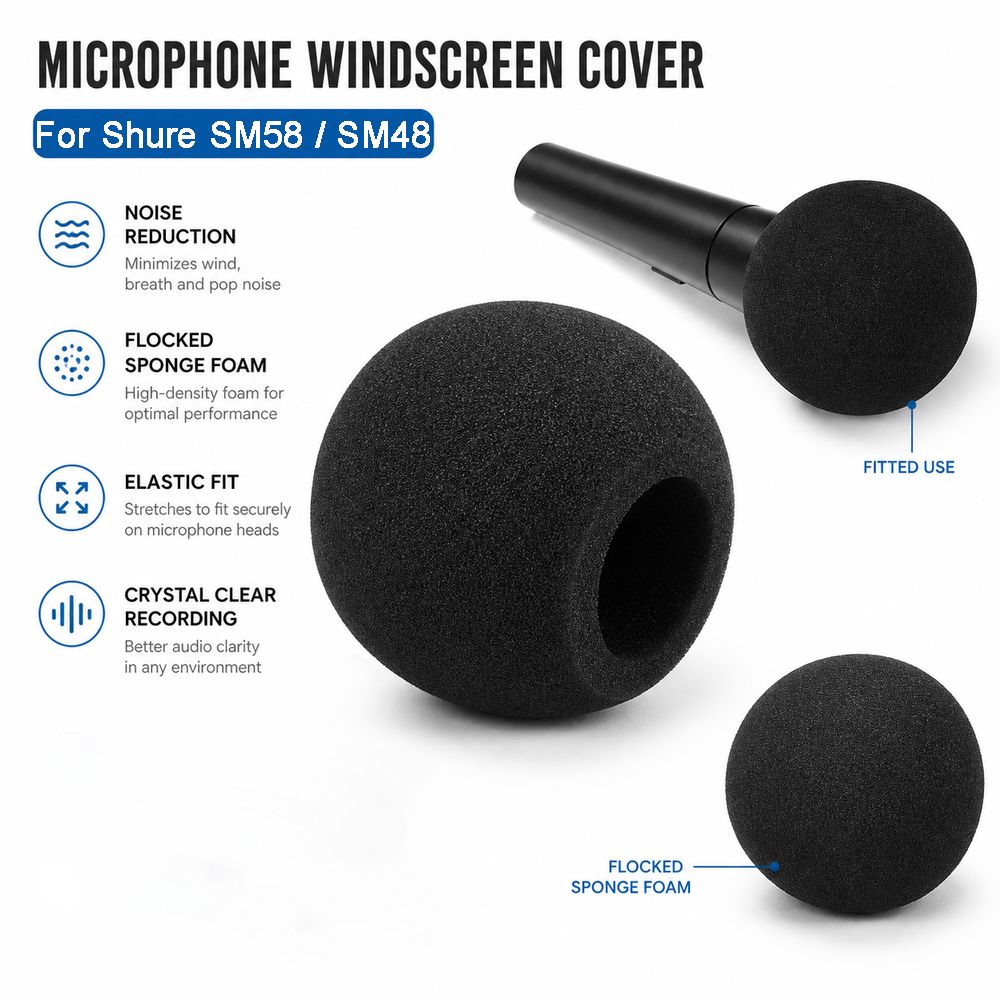 Replacement Mic Windscreen Cov - Shure Mic Sm58 ulasan dan harga