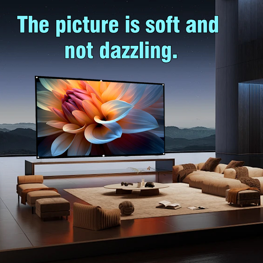 XIAOHUI 60-180Inch Projector W - Home Cinema Blanc ulasan dan harga