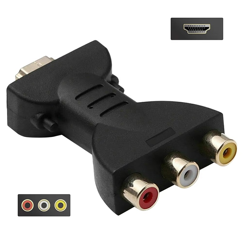 AV To HDTV Composite Adapter 3 - Home Cinema Blanc ulasan dan harga