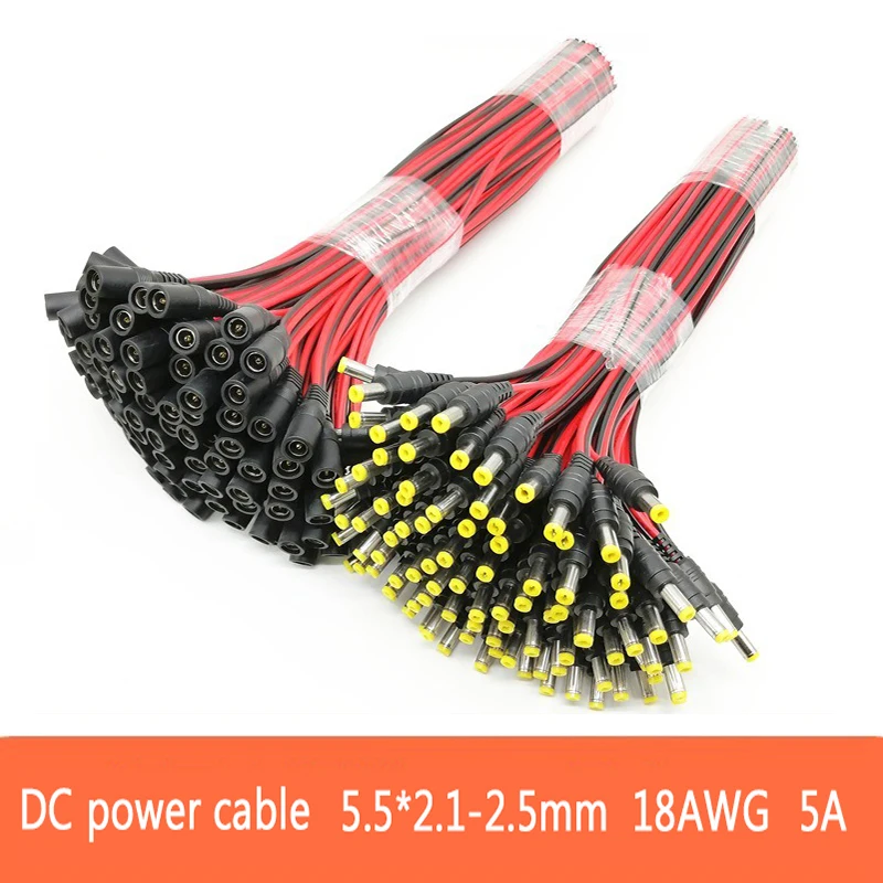 18 AWG Male Female Power DC Co - Ambient Light Strip Tv ulasan dan harga
