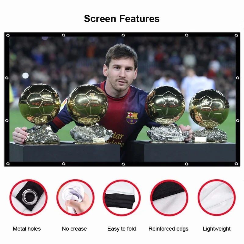 Yovanxer Portable Screen for P - Home Cinema Blanc ulasan dan harga