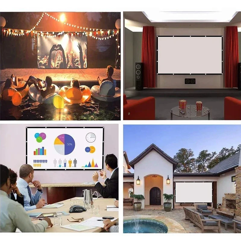 Yovanxer Portable Screen for P - Home Cinema Blanc ulasan dan harga