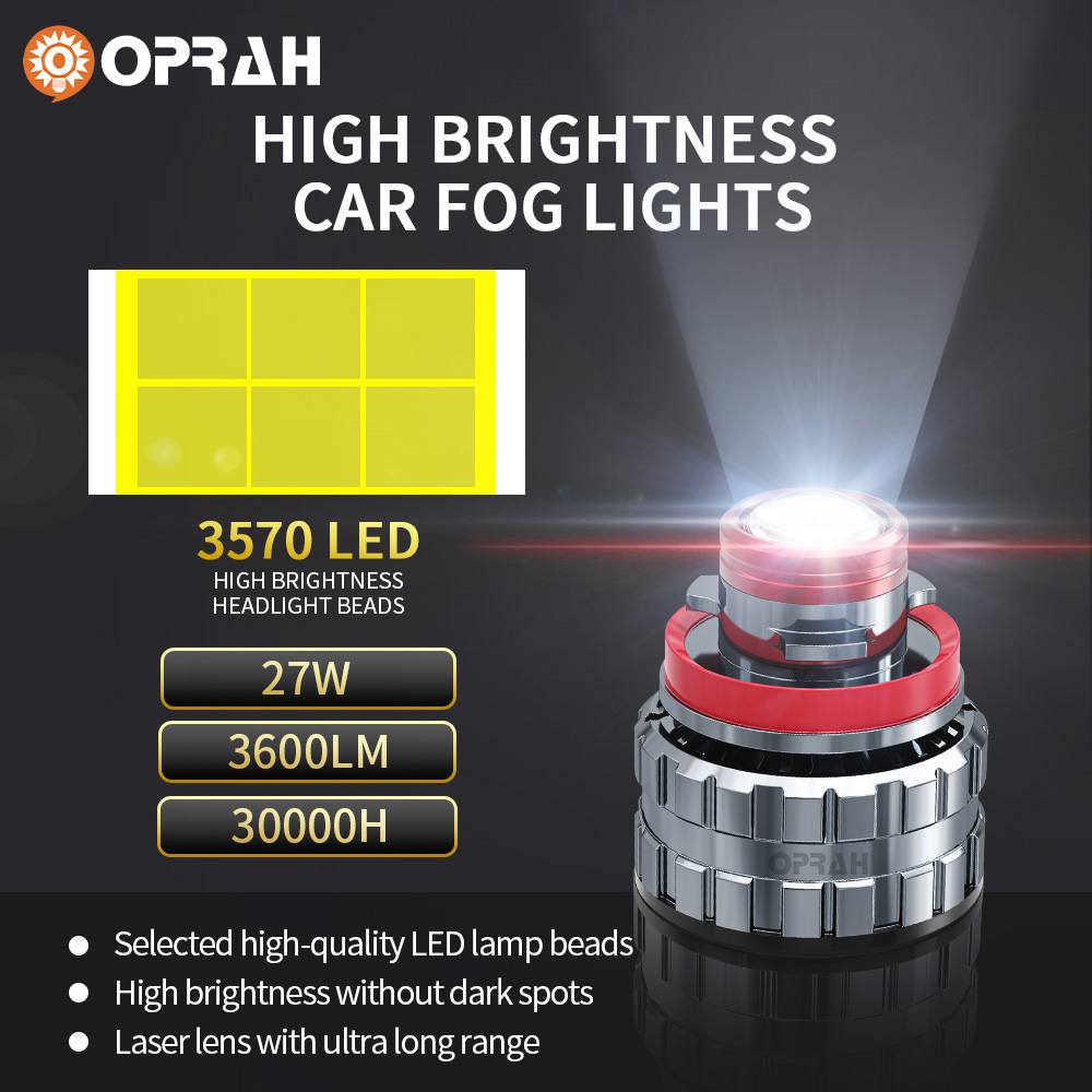 Oprah 2pc Laser Lens H7 Led Fo - Projector Lamp Replacement ulasan dan harga