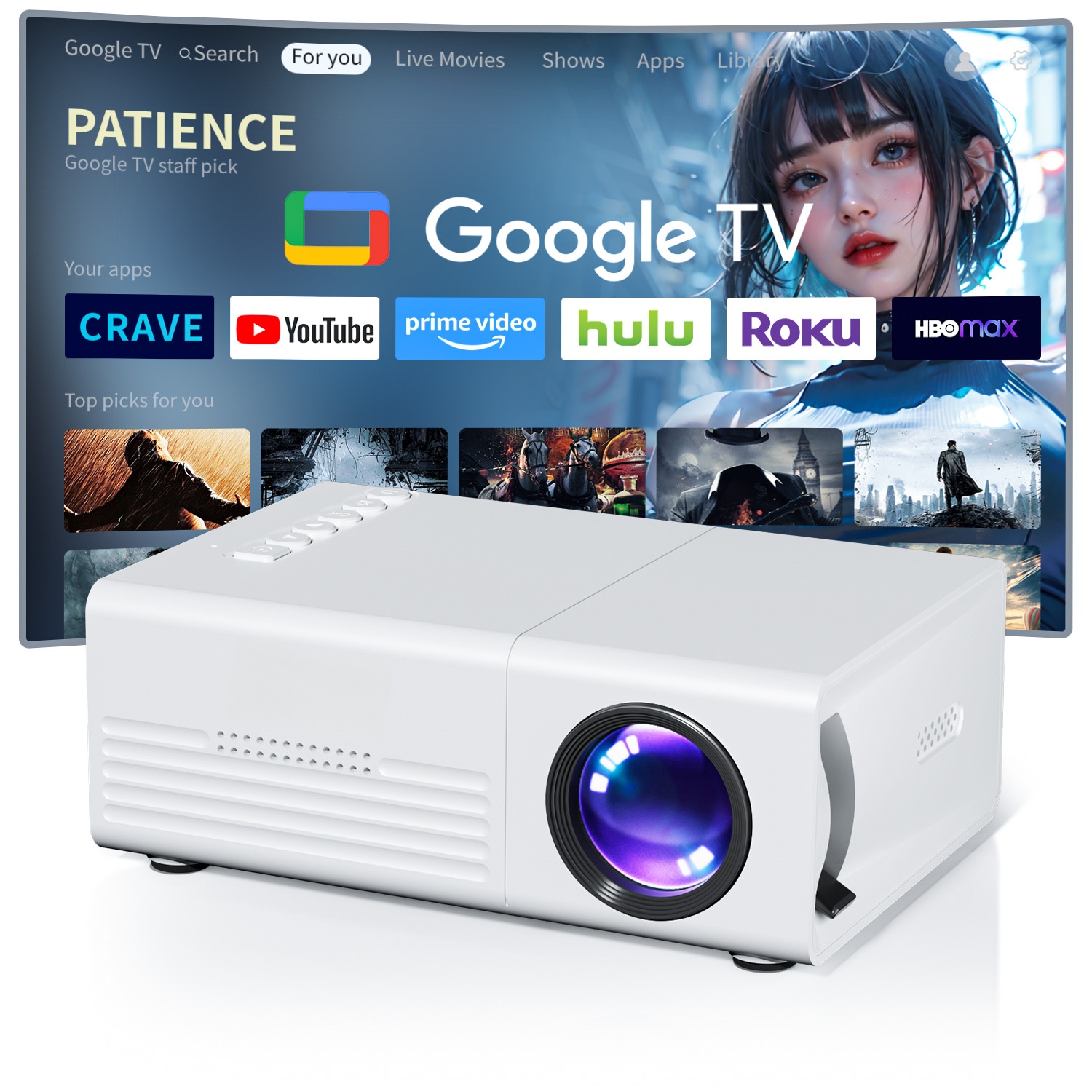 Mini Projector TFT LCD Wifi Bl - Home Cinema Media Player ulasan dan harga