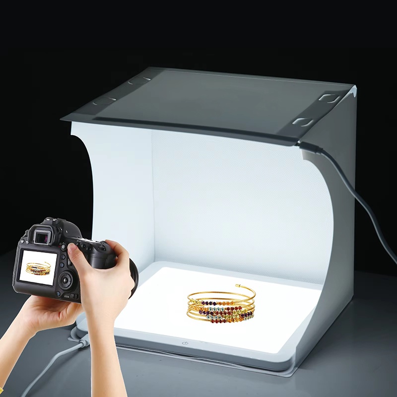 20cm Portable Photobox Photogr - Home Cinema Led ulasan dan harga