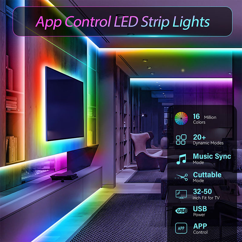 USB RGB LED Strip SMD3535 With - Ambient Light Strip Tv ulasan dan harga