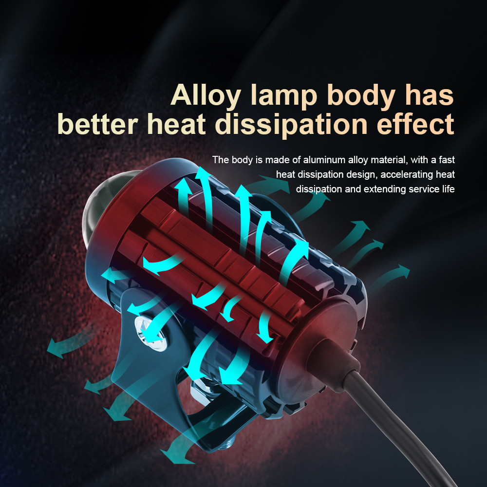 2PCS Universal Motorcycle LED  - Projector Lamp Replacement ulasan dan harga