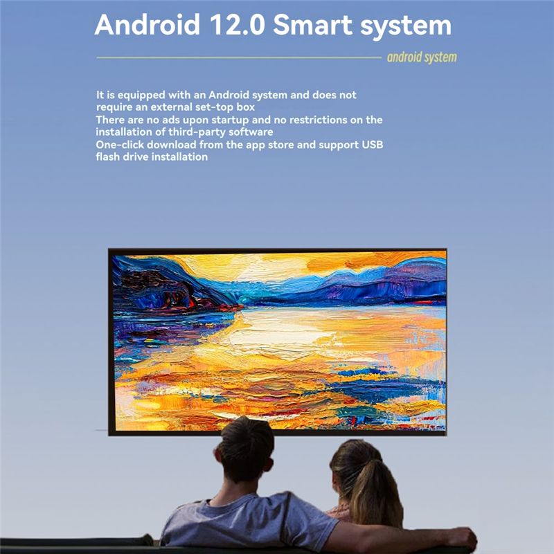 1080P For Android 12 Wifi 6 12 - Home Cinema Quad ulasan dan harga