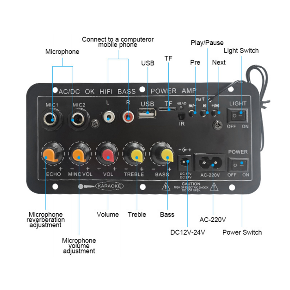D10 Digital Bluetooth Amplifie - Home Theater Speaker ulasan dan harga
