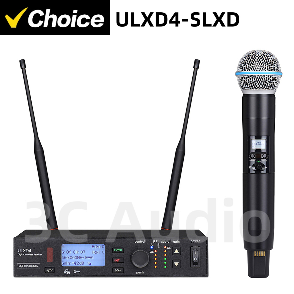 ULXD4-SLXD 500/600MHz Professi - Shure Mic Sm58 ulasan dan harga
