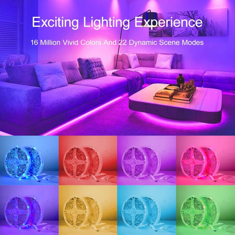 LED Strip Lights Smart RGB Led - Ambient Light Strip Tv ulasan dan harga
