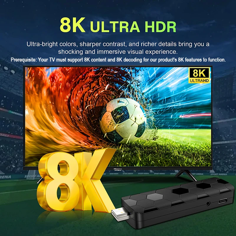 Android 16 8K Ultra HD TV Stic - Home Cinema Media Player ulasan dan harga