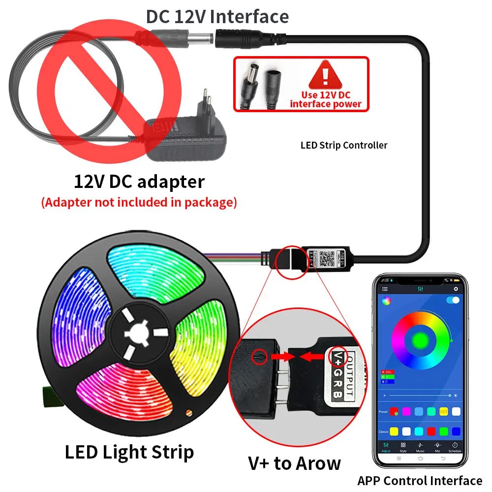 Tuya Smart Life LED Light Stri - Ambient Light Strip Tv ulasan dan harga