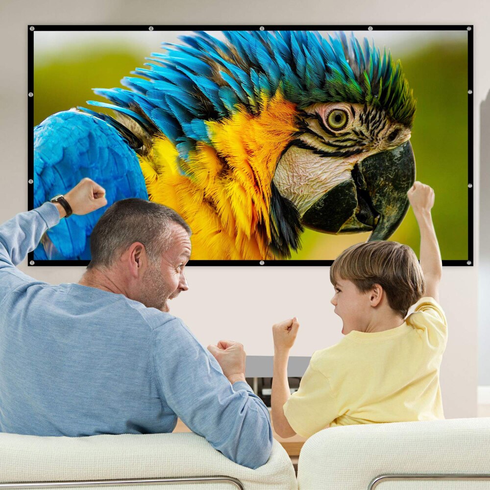 60 100 120 150Inch Simple Fold - Home Cinema Blanc ulasan dan harga