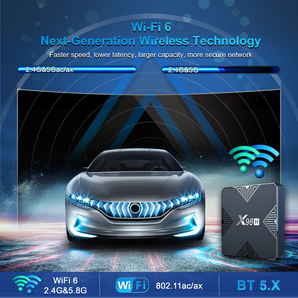 X98H TV Box Android12 Allwinne - Home Cinema Quad ulasan dan harga
