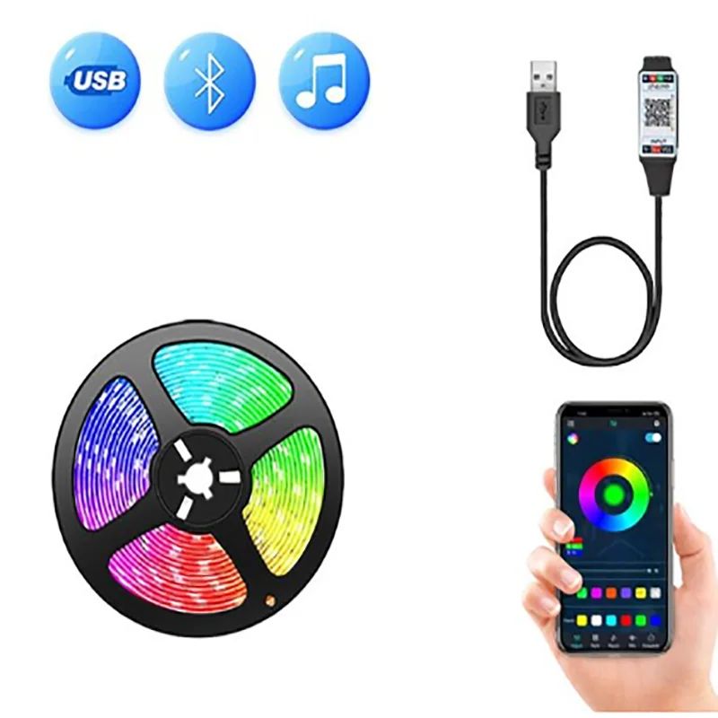 RGB Led Strip Light Bluetooth  - Ambient Light Strip Tv ulasan dan harga