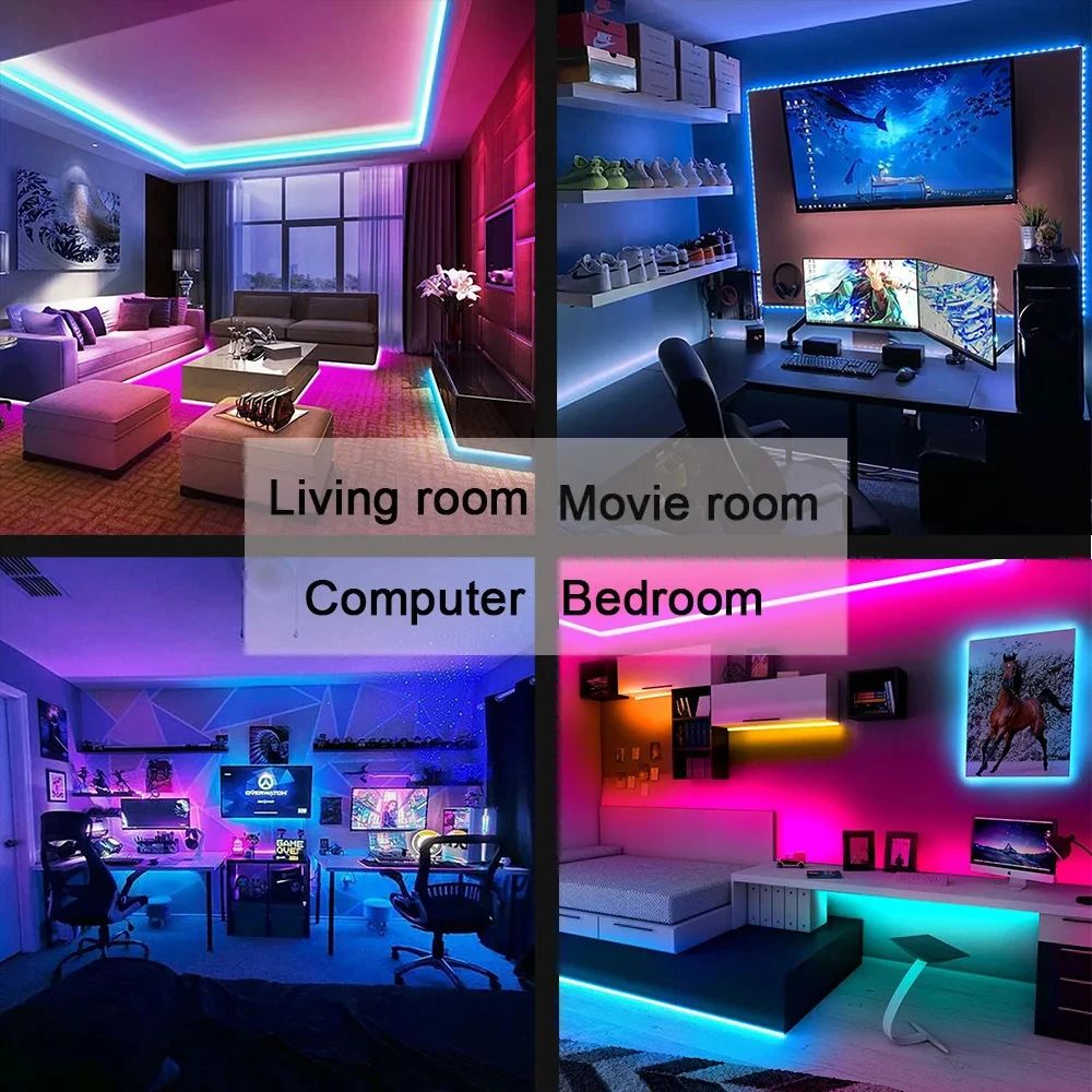 RGB Led Strip Light Bluetooth  - Ambient Light Strip Tv ulasan dan harga