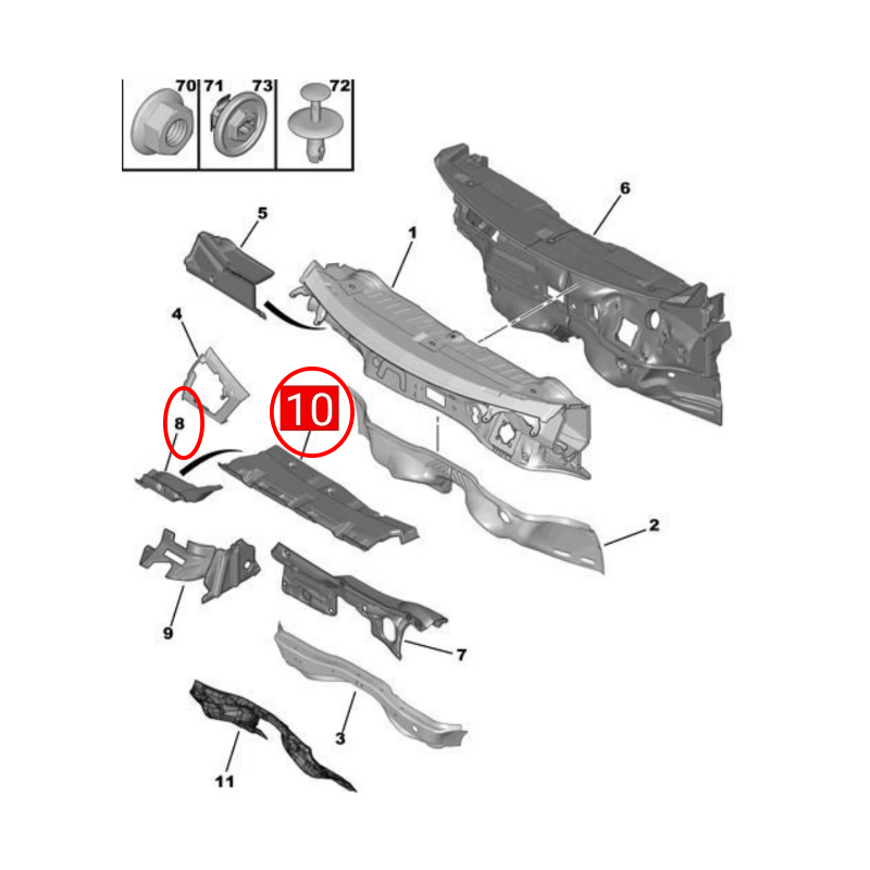9800176580 9800164480 For Peug - Noise Isolating Pad ulasan dan harga