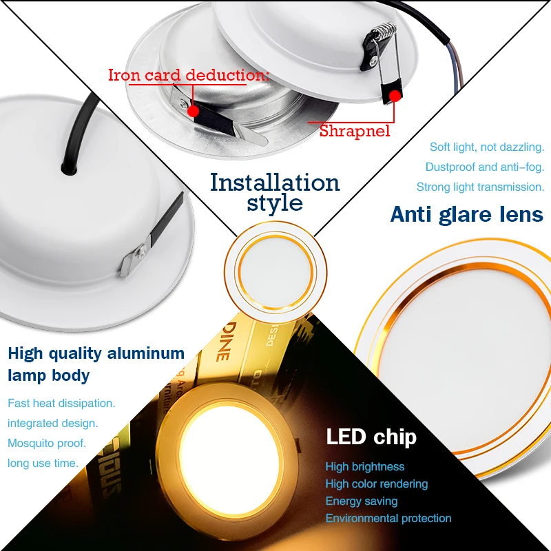 Led Downlight Recessed Round C - Home Cinema Led ulasan dan harga